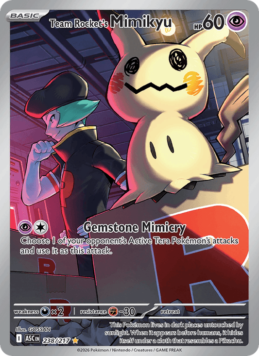 Team Rocket's Mimikyu 238/217